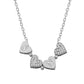 925 Silver Personalized Custom Four Hearts Necklace