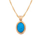 925 Silver Natural Turquoise Stone Necklace