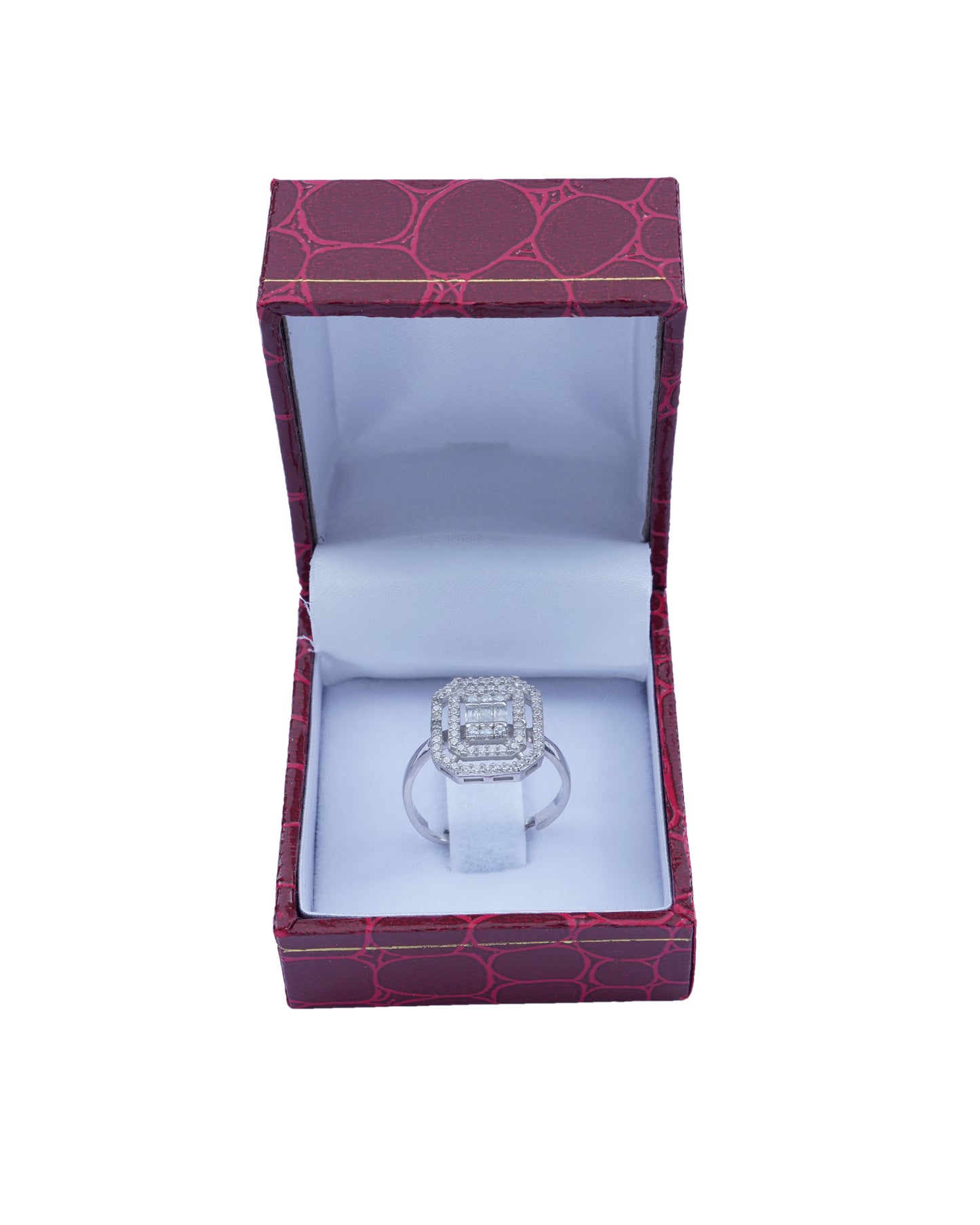 925 Silver Octagon Ring (Silver)