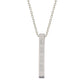 925 Silver Personalized Custom Engraving Bar Name Necklace (Silver)