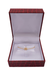 925 Silver Dainty Four Hearts Bracelet (Gold) - Leona Jewelry