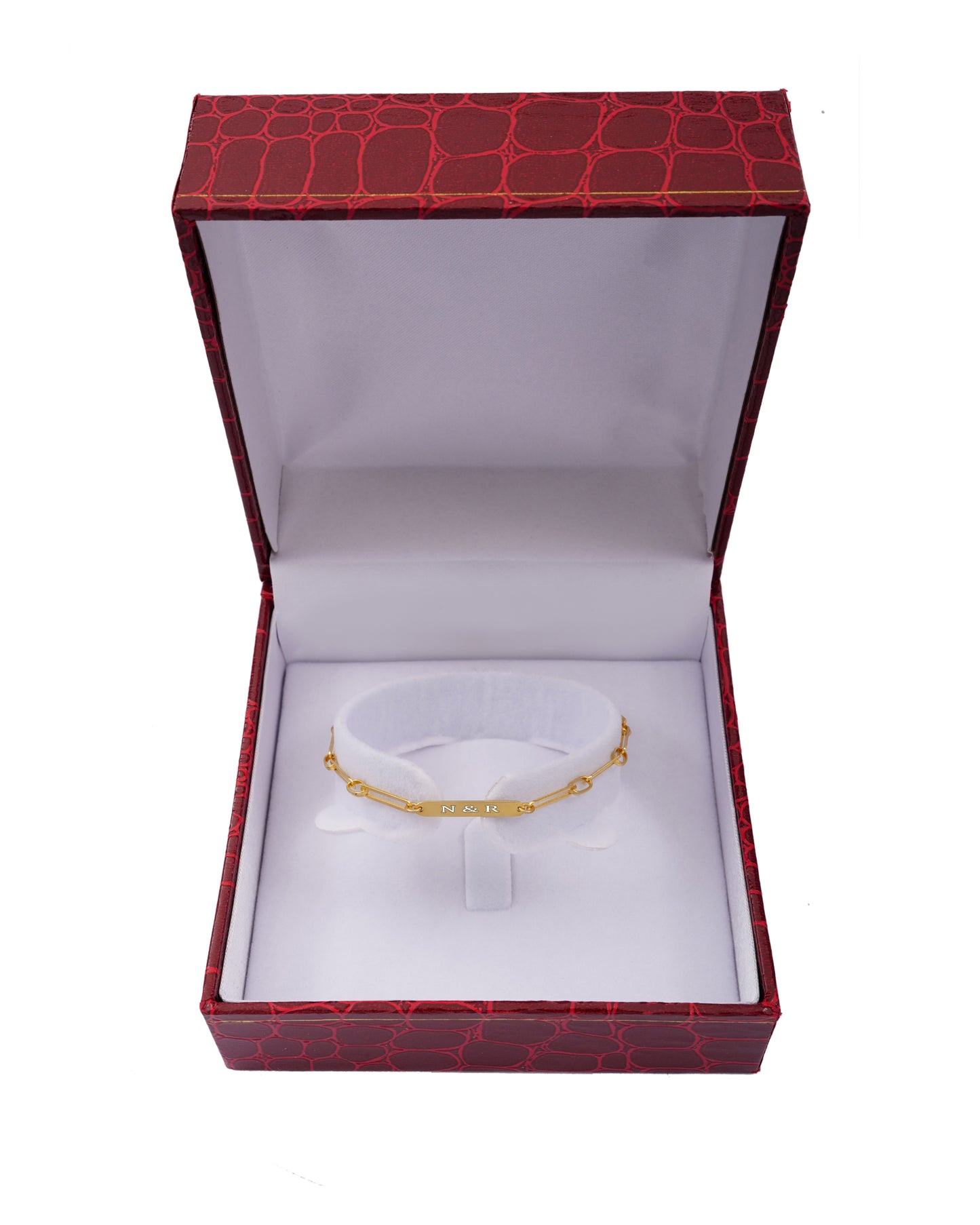 925 Silver Personalized Custom Engraving Paperclip Bracelet – Leona Jewelry