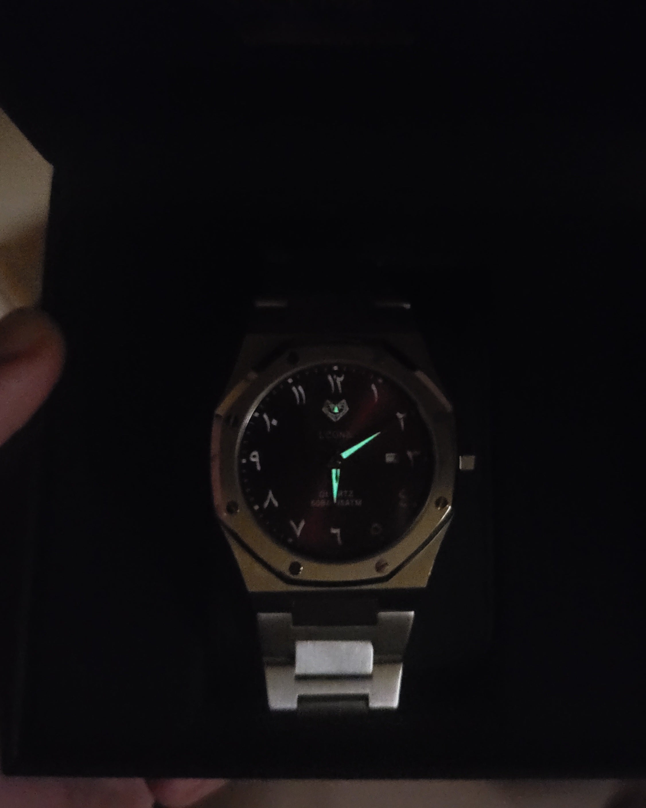 Royal Men's Watch Blue – 40mm Arabic Dial, Full Steel, Japanese Quartz ,Waterproof, Ultra Thin - Leona Jewelry