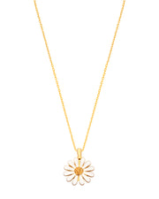 925 Silver Personalized Custom White Flower Name Necklace