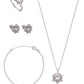 925 Silver White Star Jewelry Set (Silver)