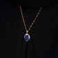 925 Silver Natural Lapis Lazuli Stone Necklace