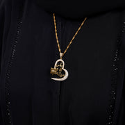 925 Silver Personalized Custom Love Couple Names & Butterfly Necklace