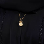 925 Silver Personalized Custom Owl Name Necklace - Leona Jewelry