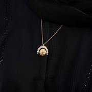 925 Silver Personalized Custom Rotating Coin Name Necklace - Leona Jewelry