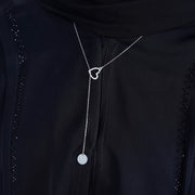 925 Silver Personalized Custom Heart and Circle Name Necklace - Leona Jewelry