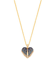 925 Silver Personalized Custom Angel Wings Name Necklace (Multicolor Stones)