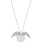 925 Silver Personalized Custom Heart Name Necklace (Silver)