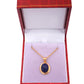 925 Silver Natural Lapis Lazuli Stone Necklace