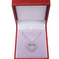 925 Silver Hollow Heart Necklace