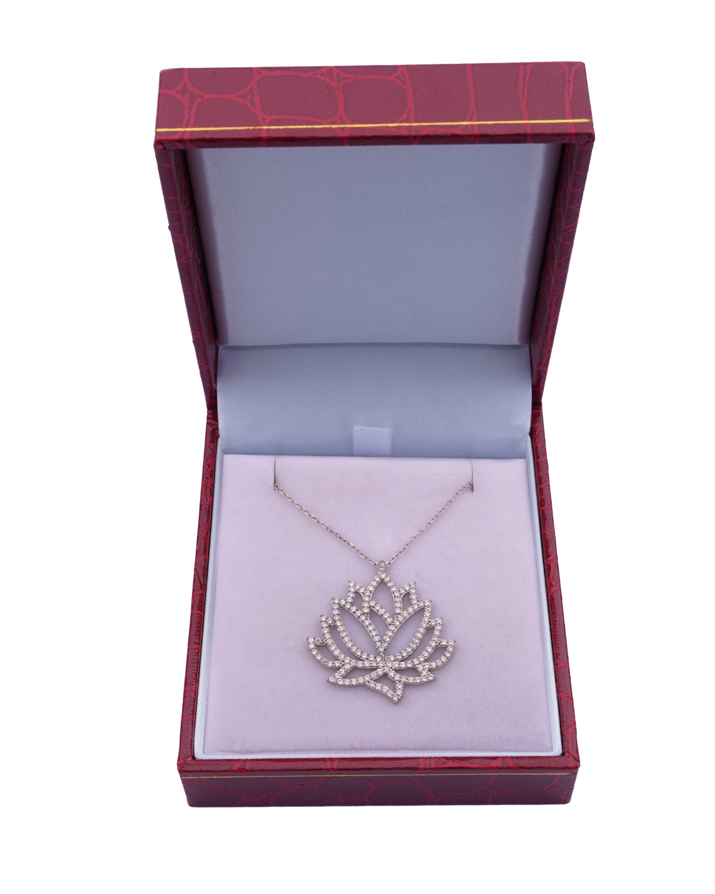 925 Silver Lotus Necklace