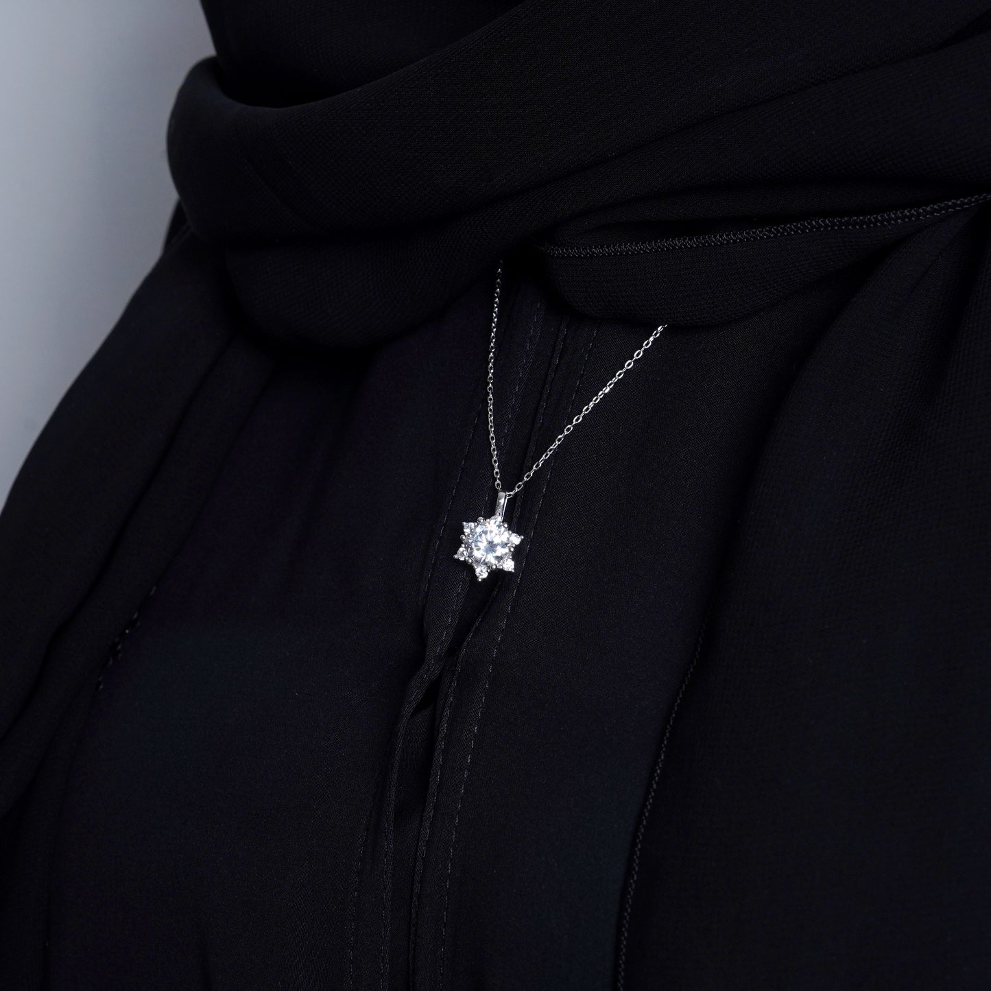 925 Silver White Star Necklace