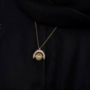925 Silver Personalized Custom Rotating Coin Name Necklace - Leona Jewelry
