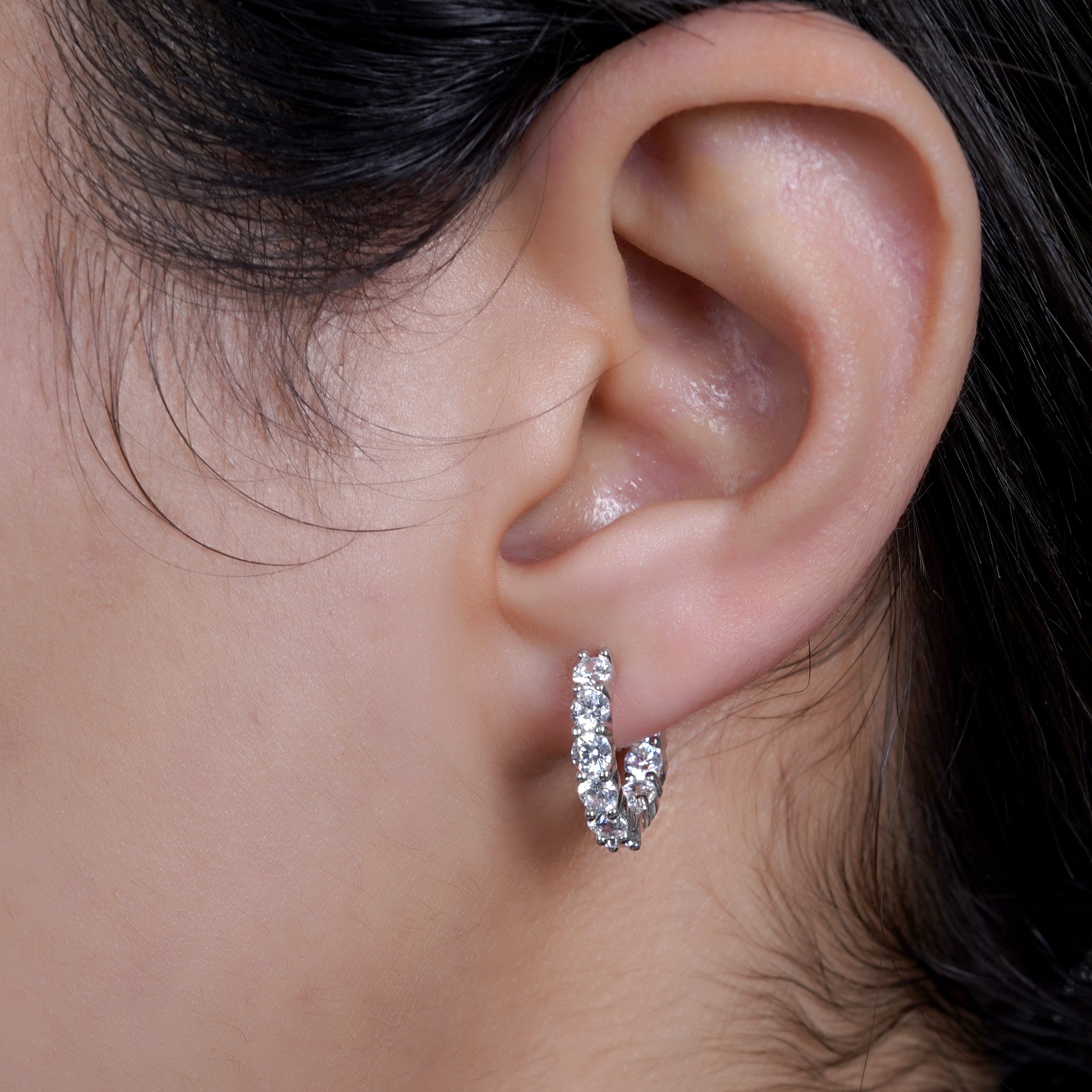 925 Silver Tennis Jewelry Set Three Pieces (Silver) - Leona Jewelry