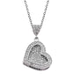 925 Silver Personalized Custom Heart Name Necklace (Silver)