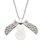 925 Silver Personalized Custom Owl Name Necklace (Silver)