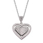 925 Silver Personalized Custom Rotating Heart Name Necklace (Silver)