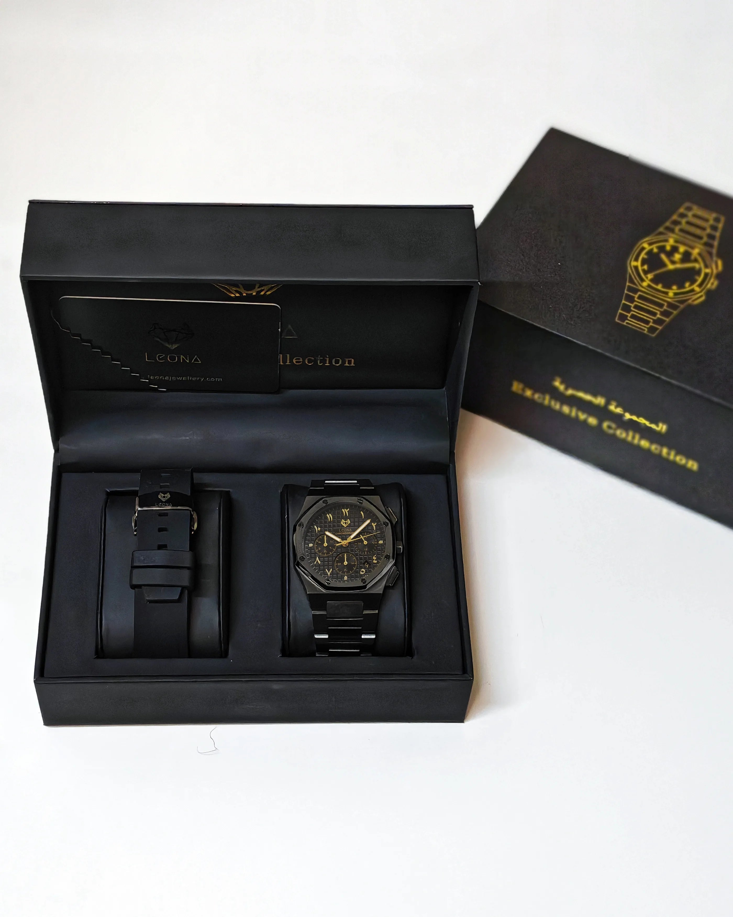 Royal Chronograph Black Edition Gold - Exclusive Collection
