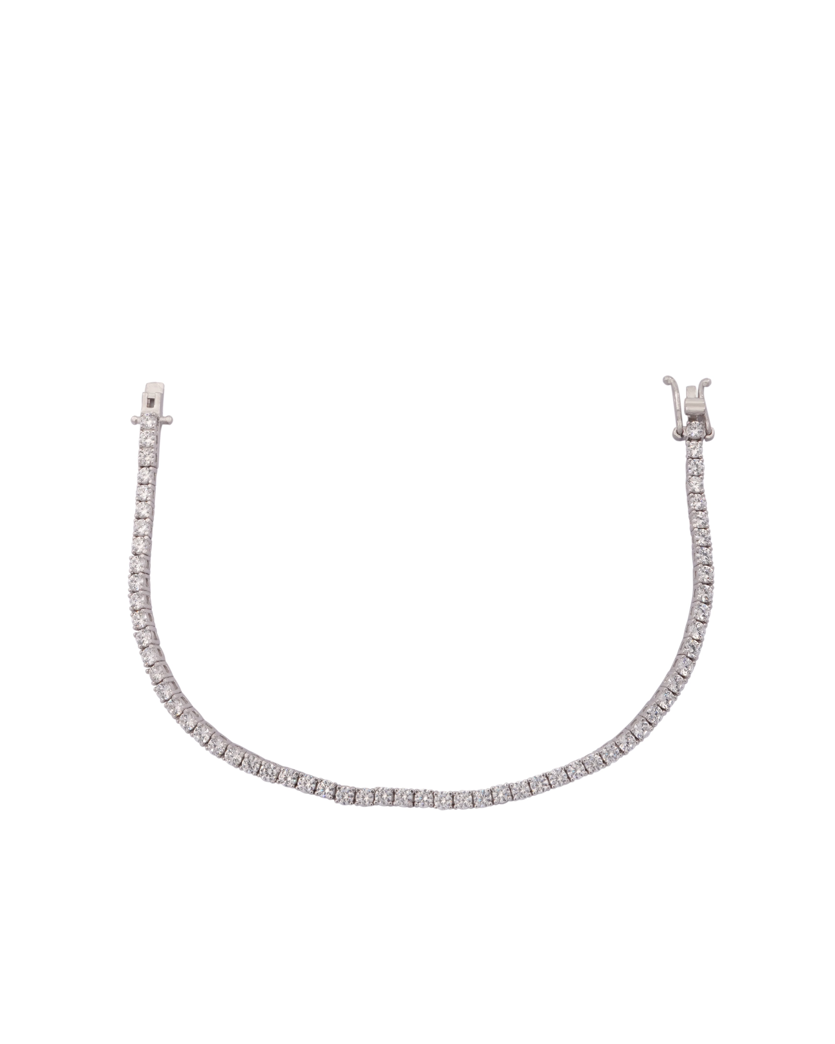 925 Silver Tennis Bracelet (Silver) - Leona Jewelry
