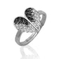 925 Silver Love Angel Wings Ring (Silver)