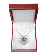 925 Silver Personalized Custom Angel Wings Name Necklace (Silver)