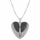 925 Silver Personalized Custom Big Angel Wings Name Necklace