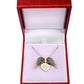 925 Silver Personalized Custom Angel Wings Name Necklace (Multicolor Stones)