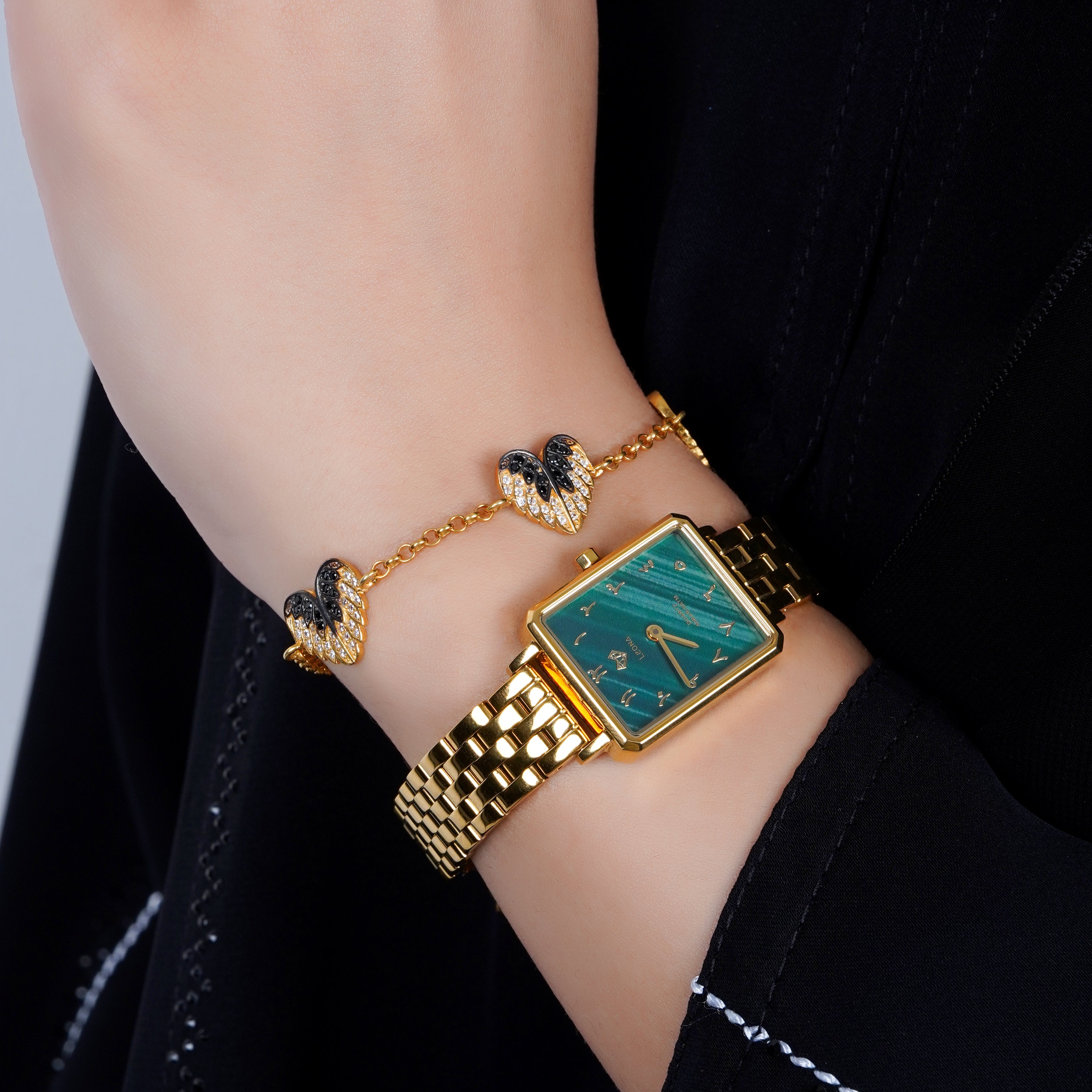 925 Silver Angel Wings of love bracelet - Leona Jewelry