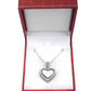 925 Silver Personalized Custom Rotating Heart Name Necklace (Silver)