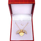 925 Silver Personalized Custom Golden Heart Name Necklace