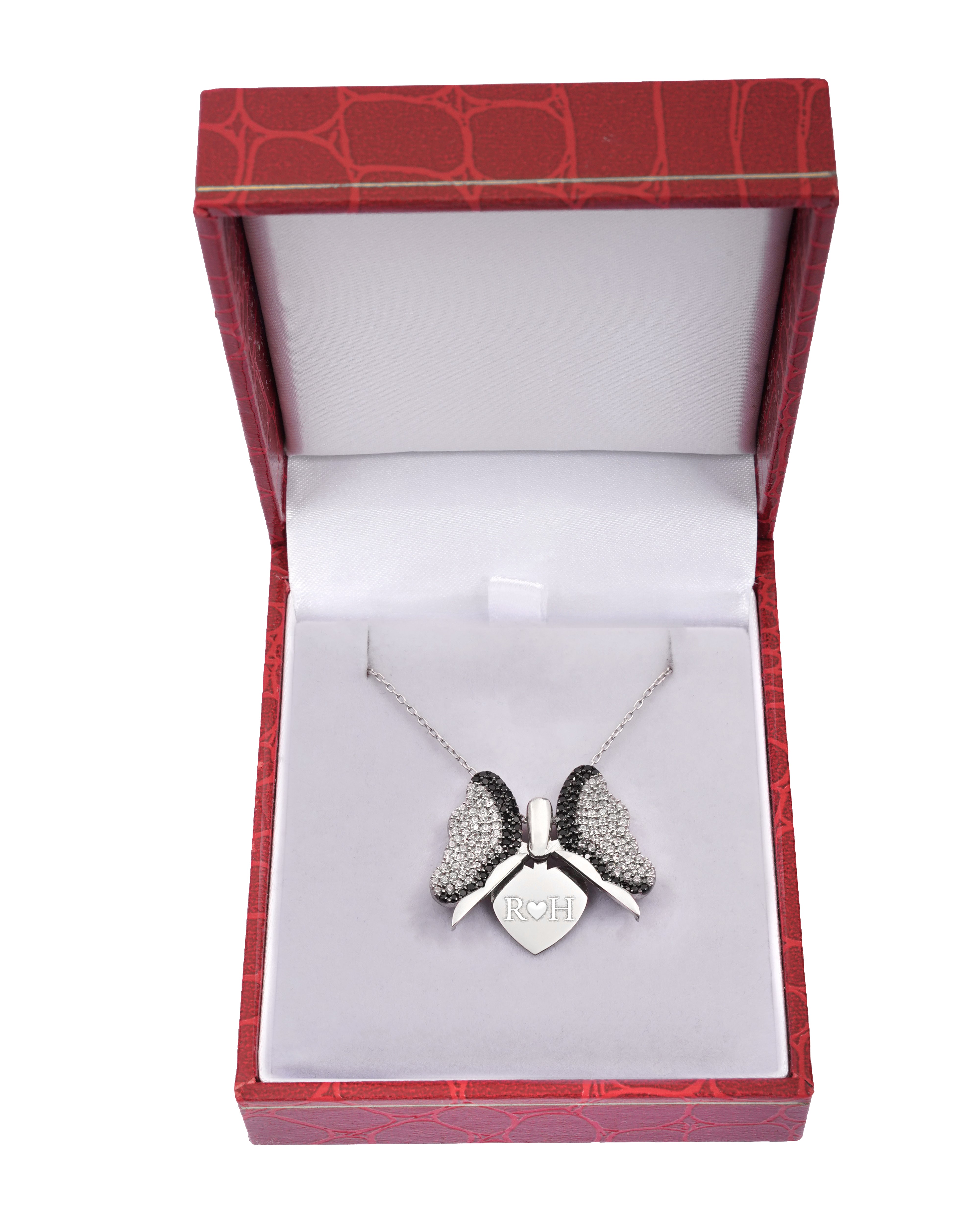 925 Silver Personalized Custom Butterfly Name Necklace - Leona Jewelry