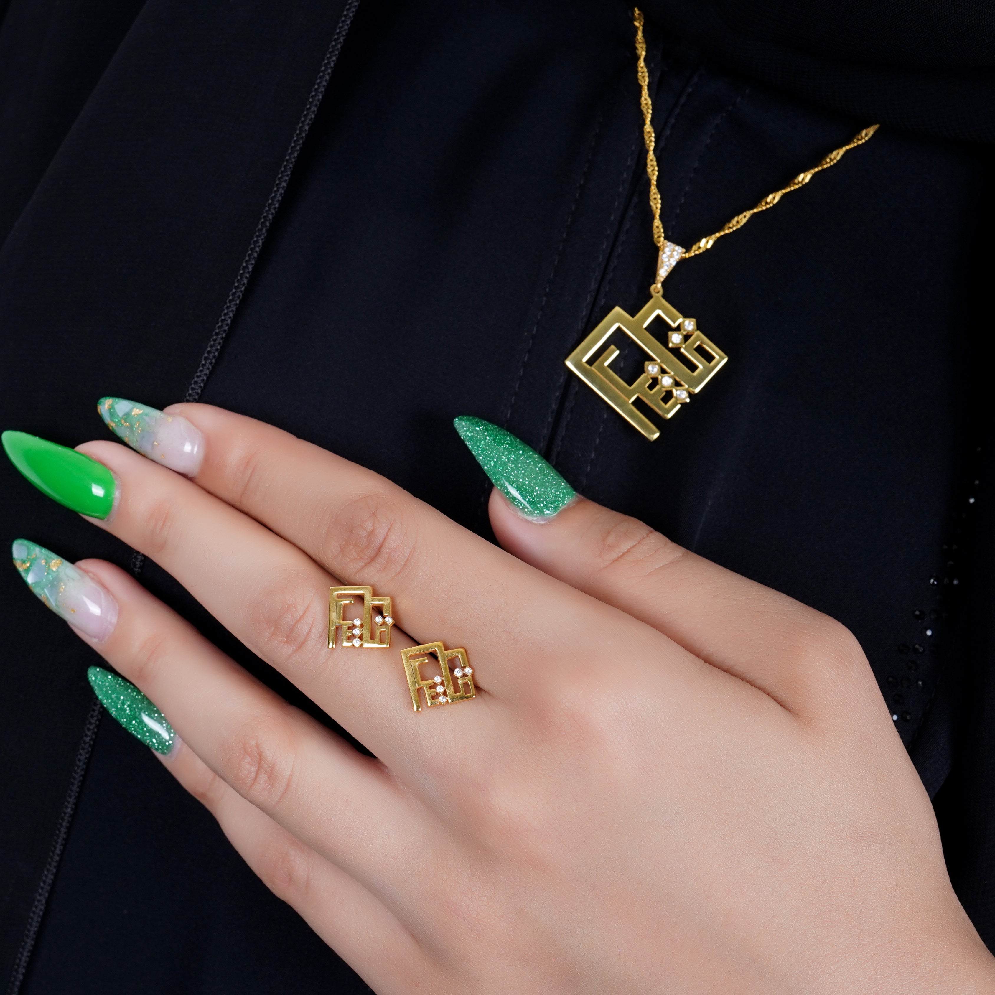 925 Silver "Ishq" Earrings - Leona Jewelry