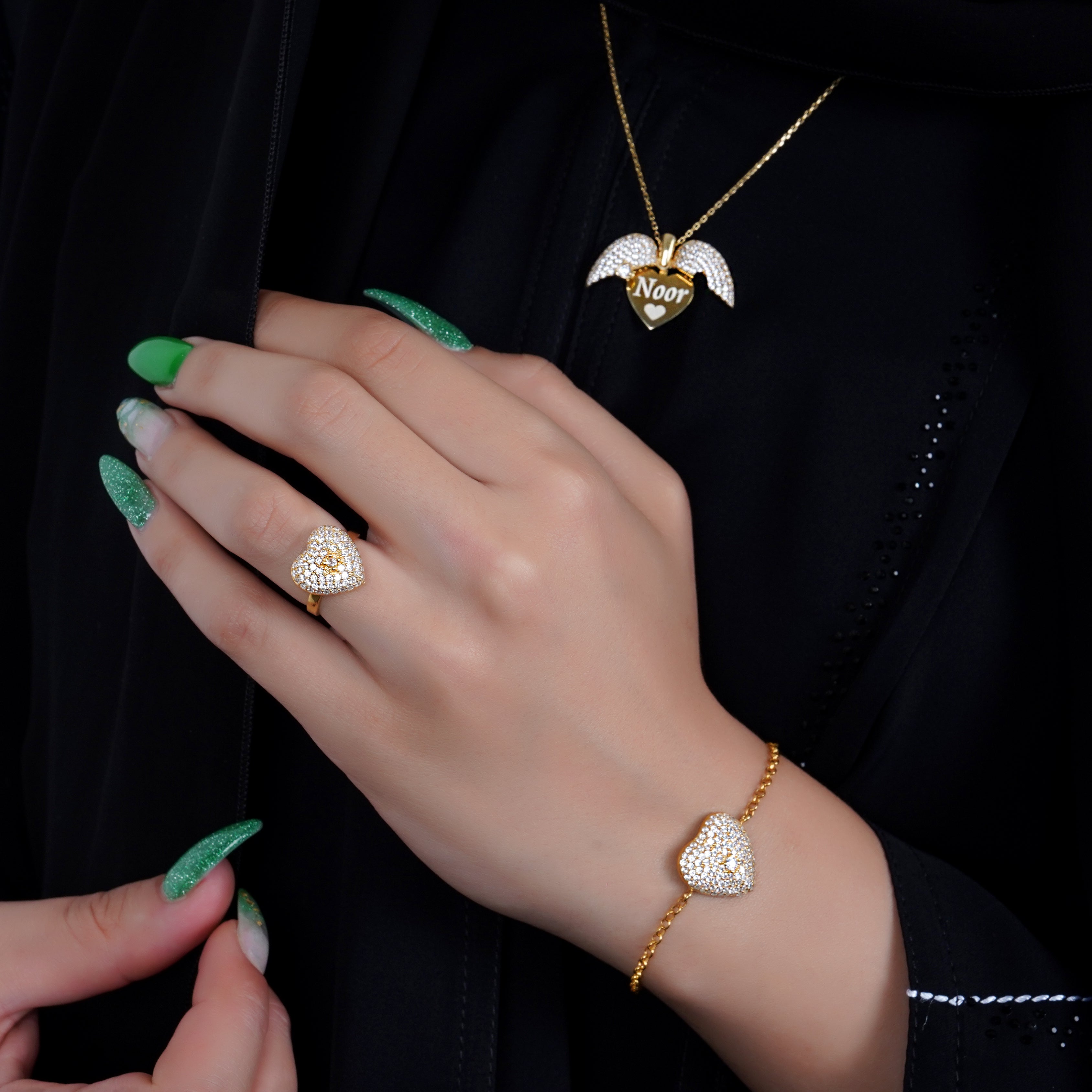 925 Silver Love Heart Ring - Leona Jewelry