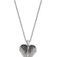 925 Silver Personalized Custom Love Angel Wings Jewelry Set (Silver)