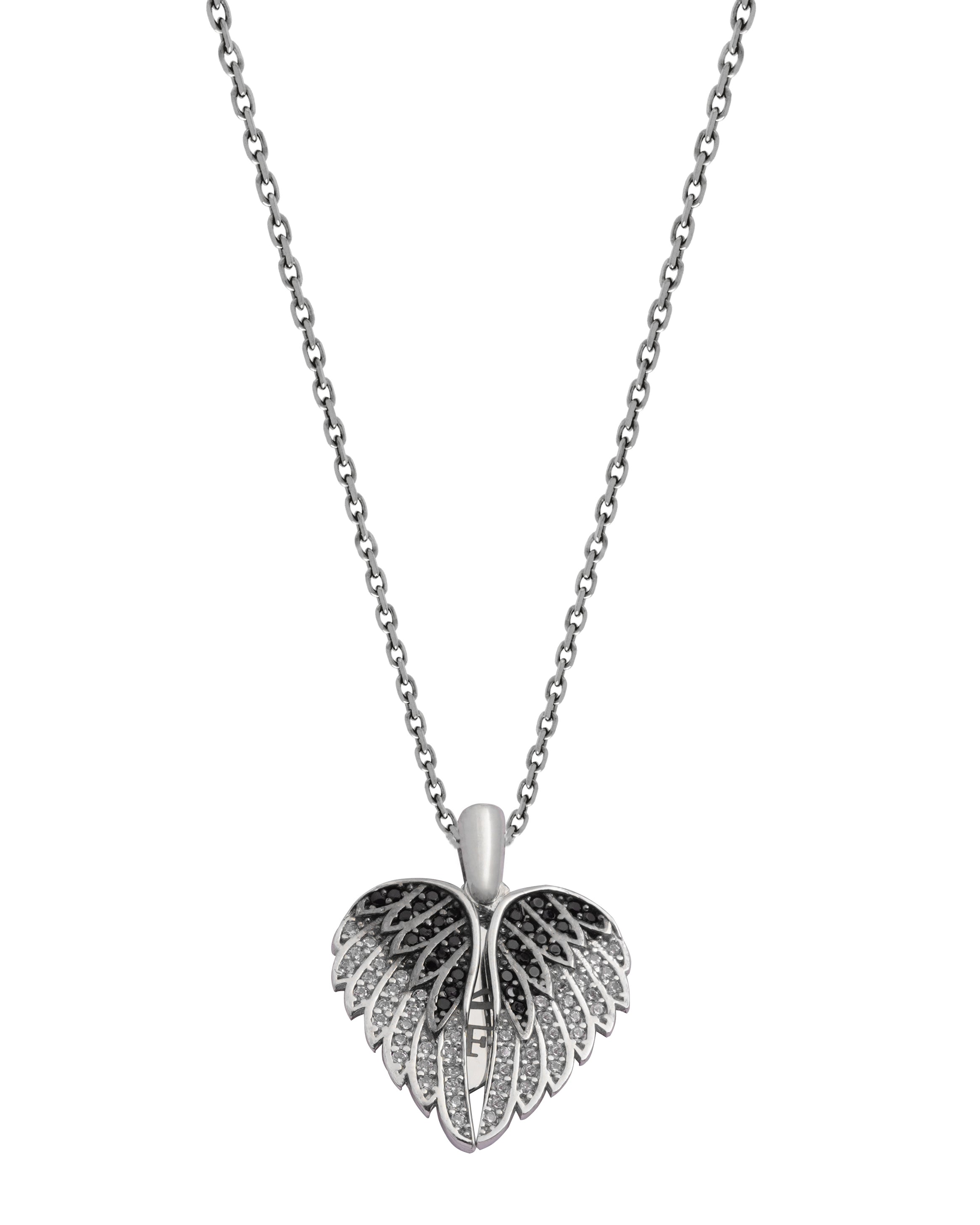 925 Silver Personalized Custom Love Angel Wings Jewelry Set (Silver) - Leona Jewelry
