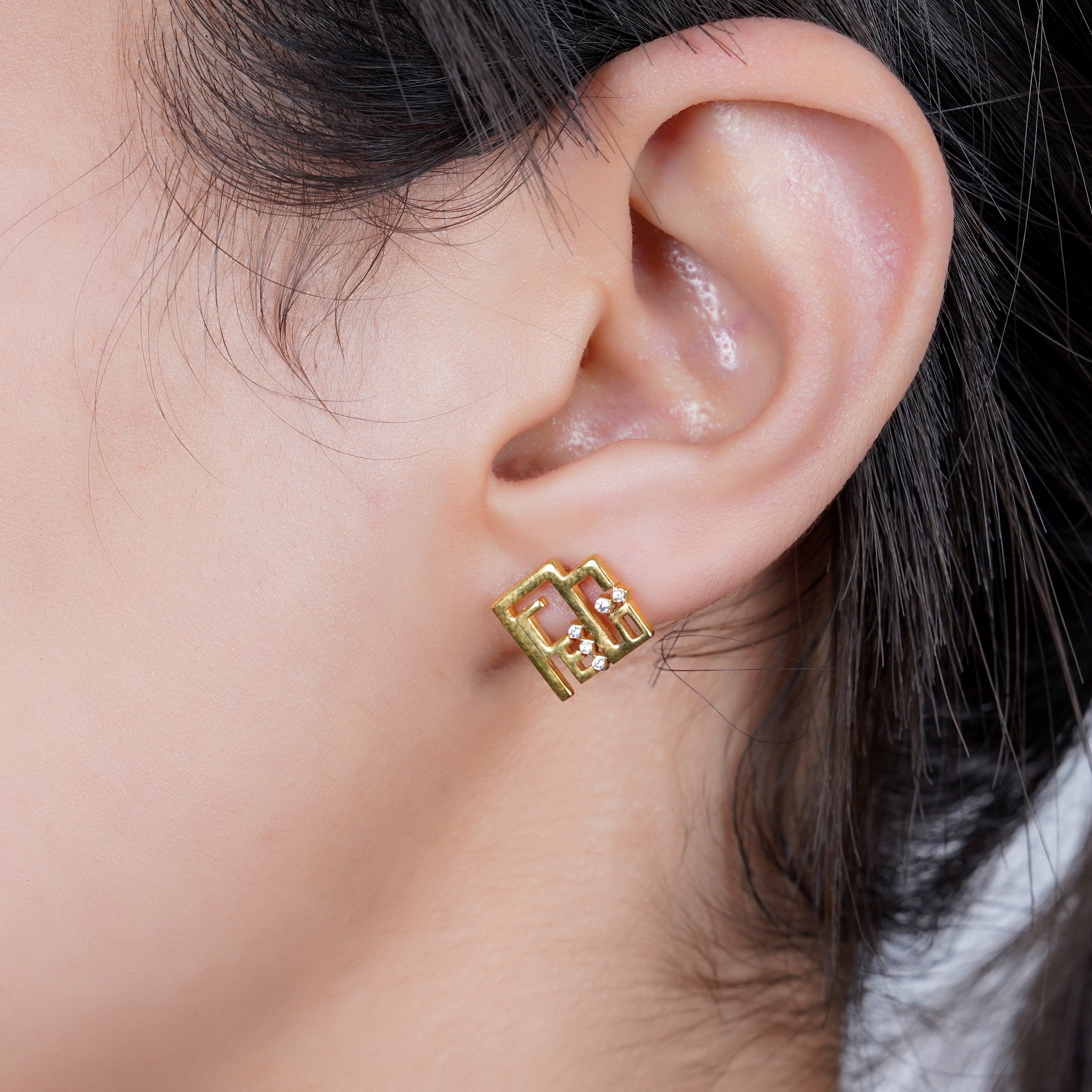 925 Silver "Ishq" Earrings - Leona Jewelry