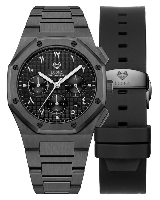 Royal Chronograph Black Edition Silver – Exclusive Collection