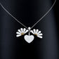 925 Silver Personalized Custom Flower Name Necklace (Silver)