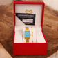 Elegance Watch Blue Turquoise Gold Plated