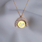 925 Silver Personalized Custom Rotating Coin Name Necklace