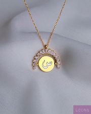 925 Silver Personalized Custom Rotating Coin Name Necklace - Leona Jewelry