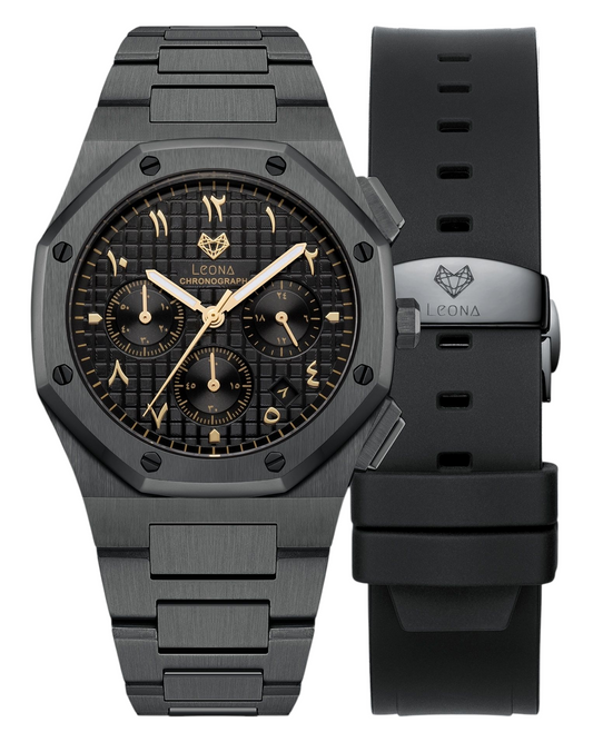 Royal Chronograph Black Edition Gold - Exclusive Collection