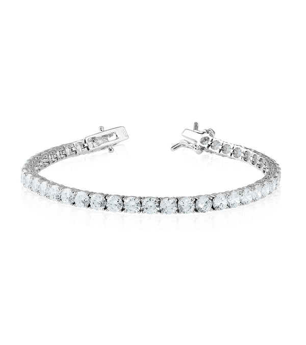 925 Silver Tennis Bracelet (Silver)