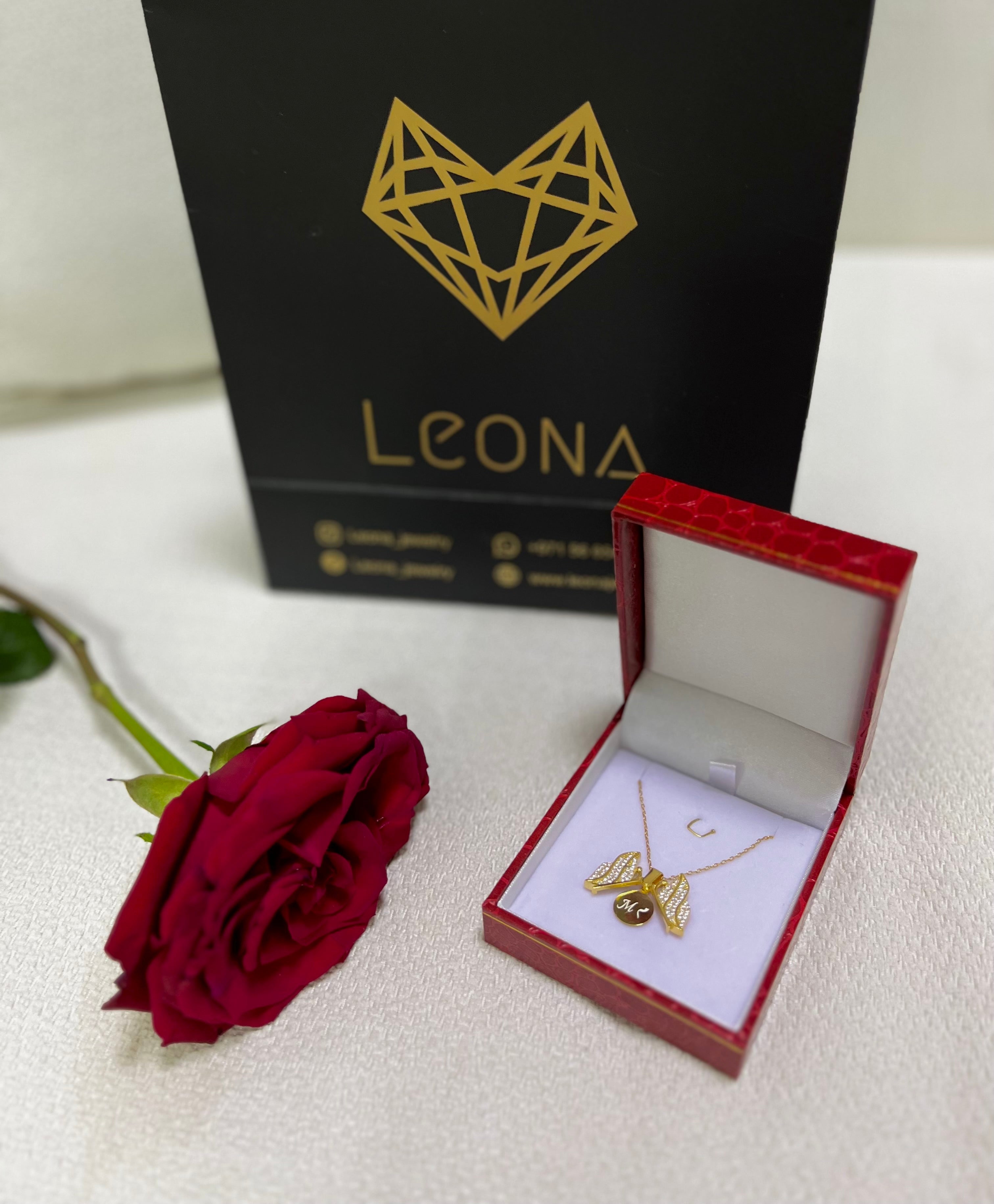 925 Silver Personalized Custom Butterfly Name Necklace - Leona Jewelry