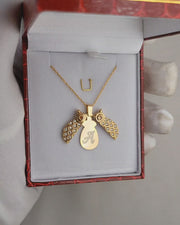 925 Silver Personalized Custom Owl Name Necklace