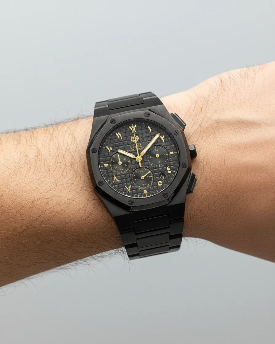 Royal Chronograph Black Edition Gold - Exclusive Collection